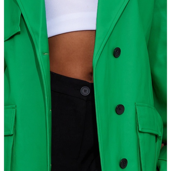 Brand New!!! PLT Faux leather trench. US 12 - Picture 2 of 7